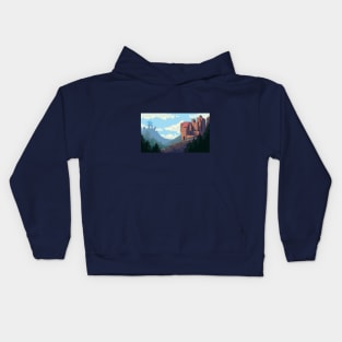 Fantasy Castle Sunny Day - apparel, stickers and more Kids Hoodie